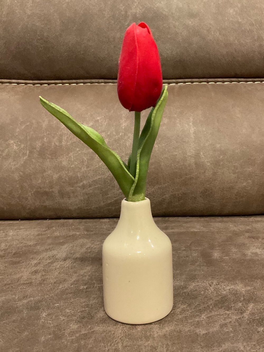 Small Vase with Artificial Tulip
